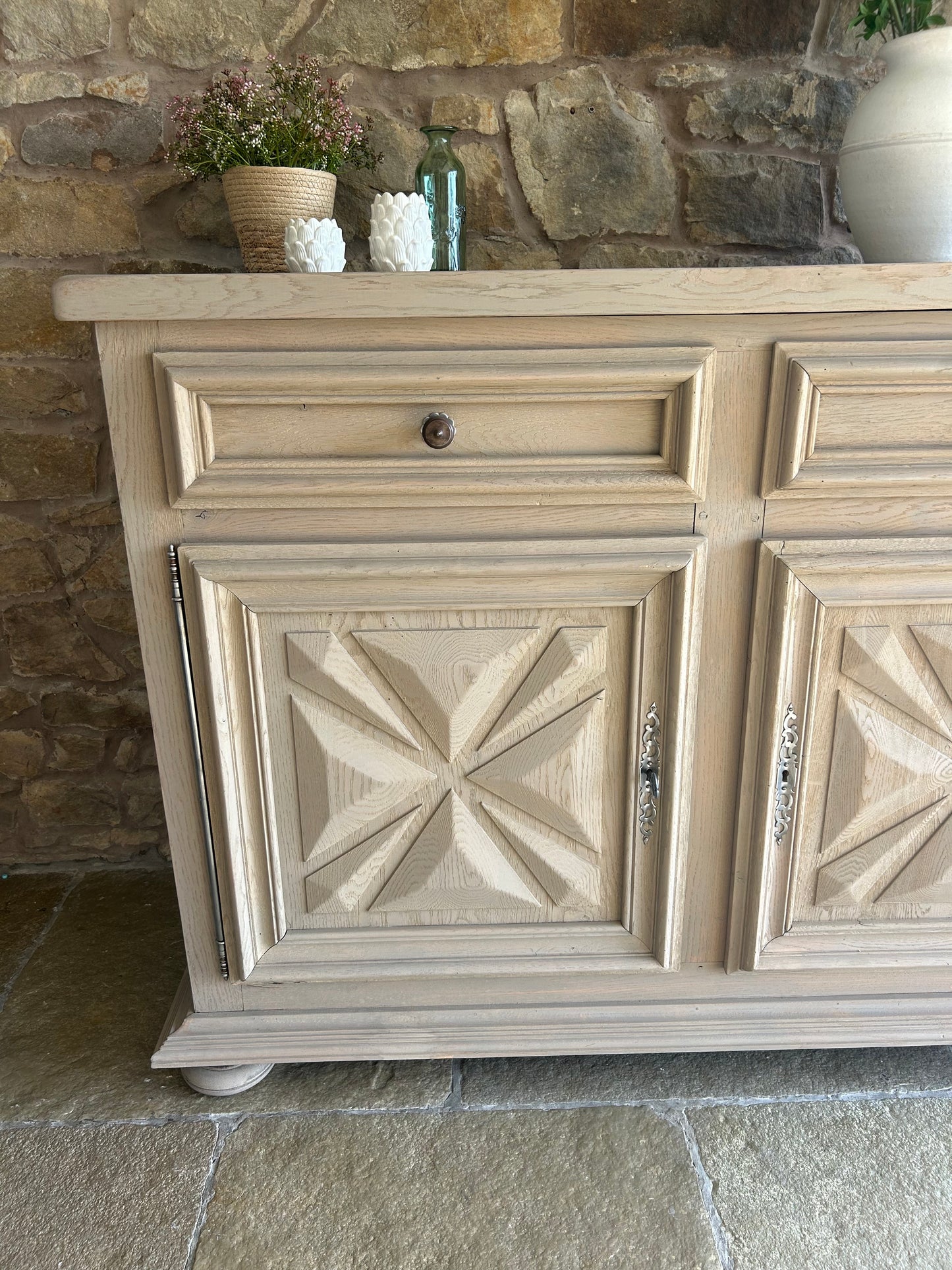 Extra Large (211cm Wide) Solid Oak Sideboard