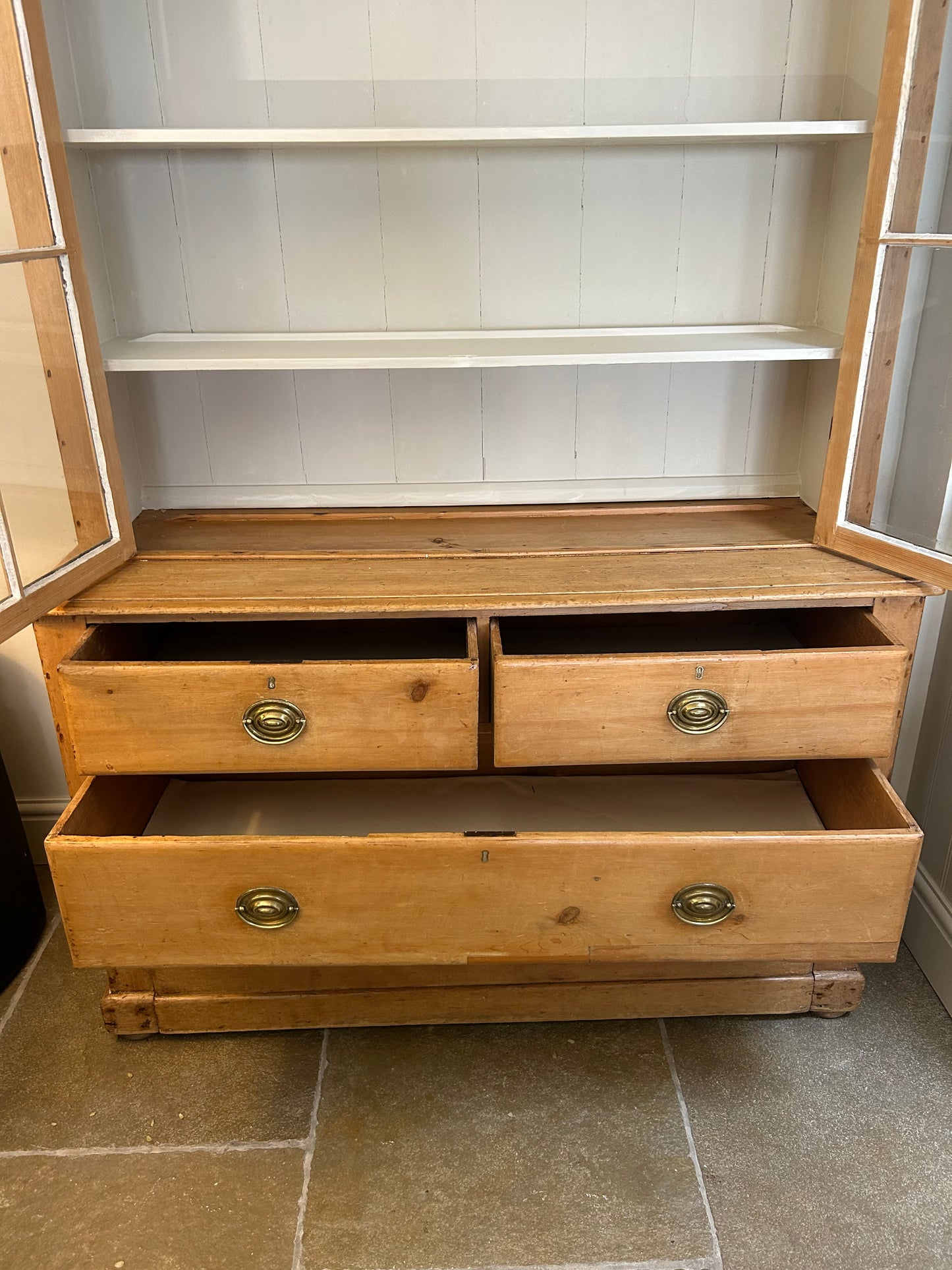 Large Victorian Glazed Dresser