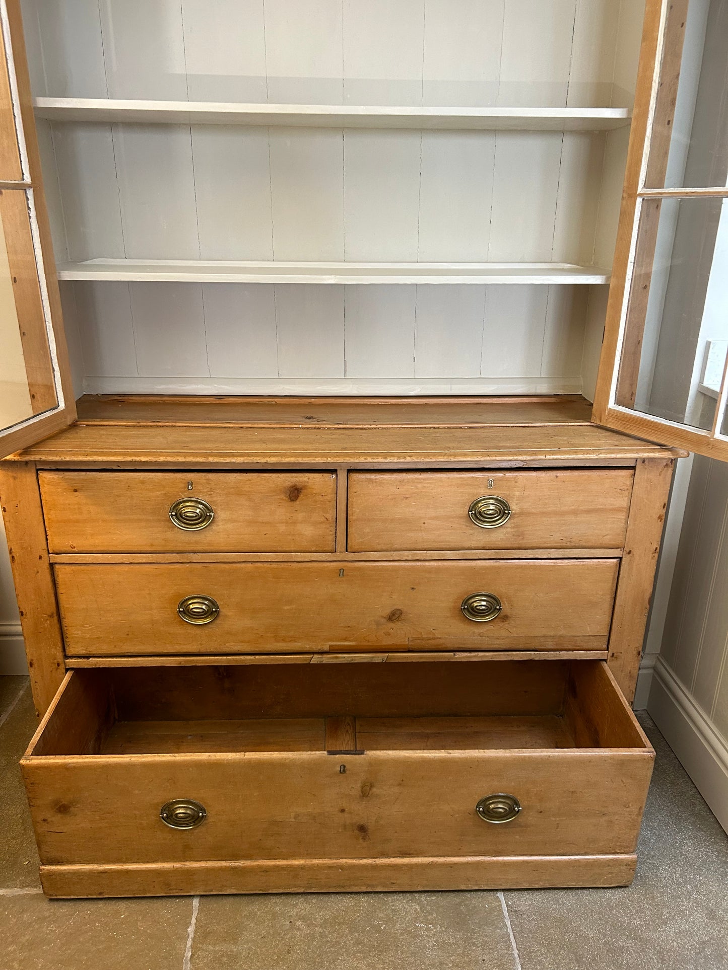 Large Victorian Glazed Dresser