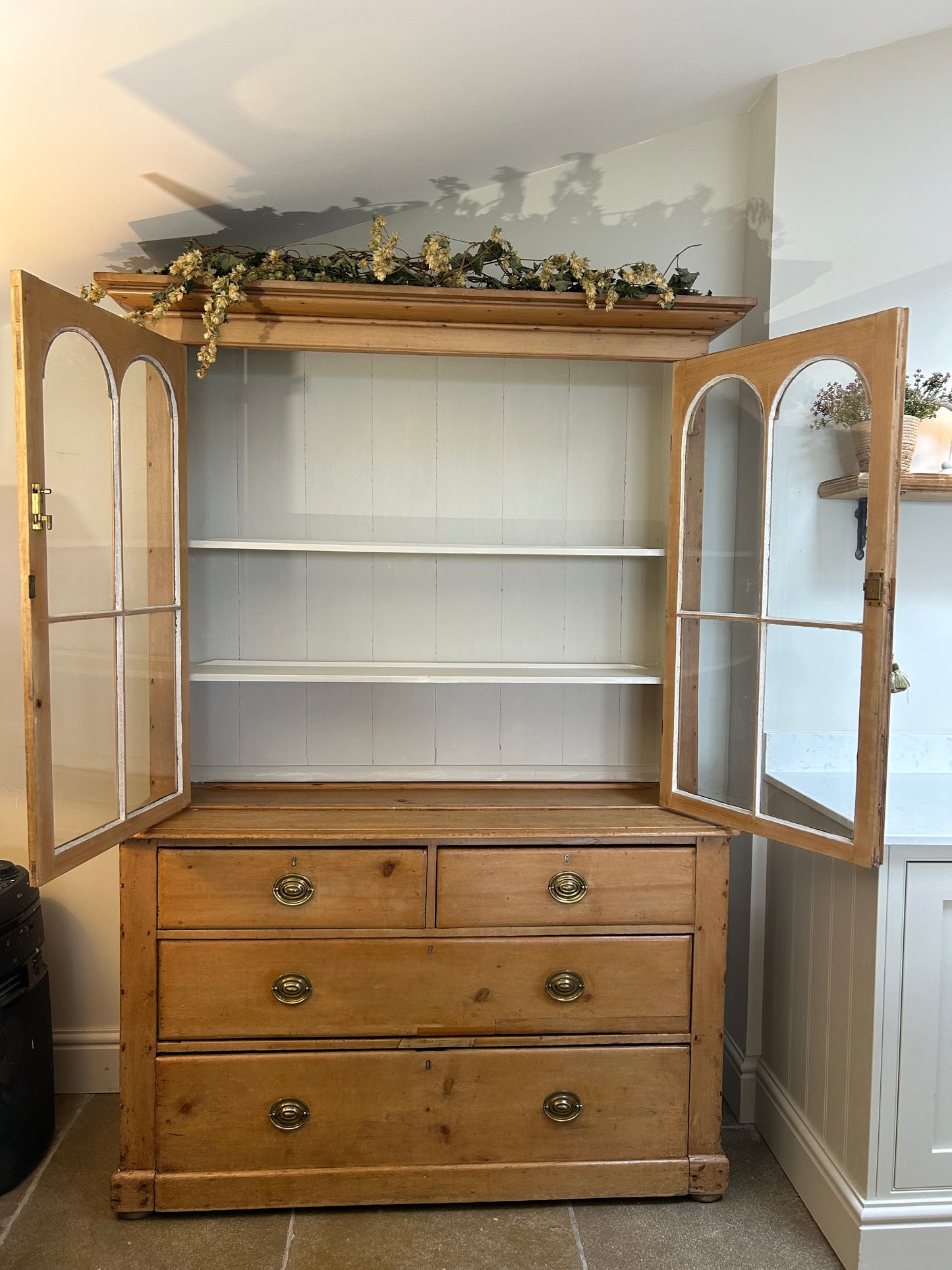 Large Victorian Glazed Dresser