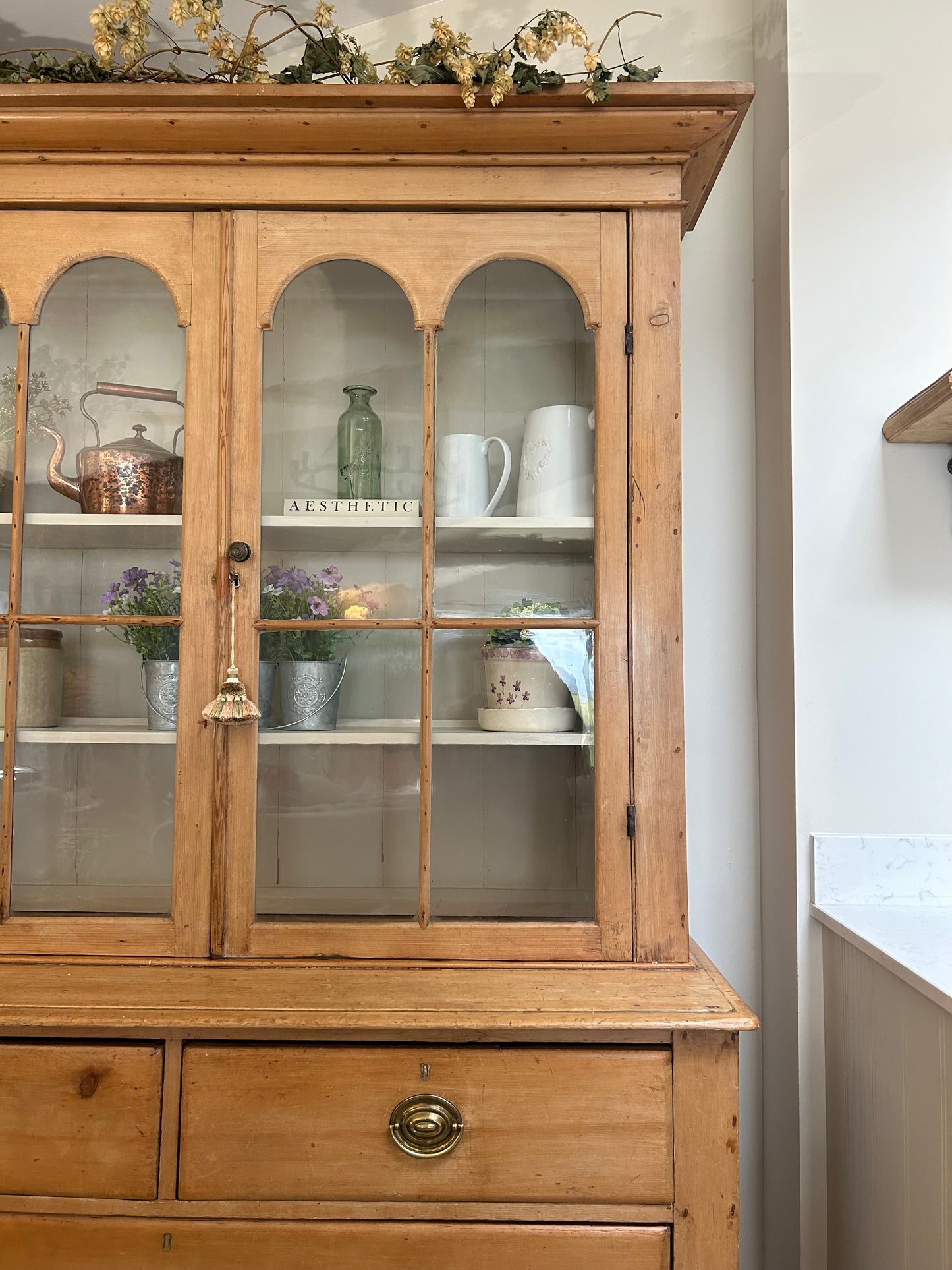 Large Victorian Glazed Dresser
