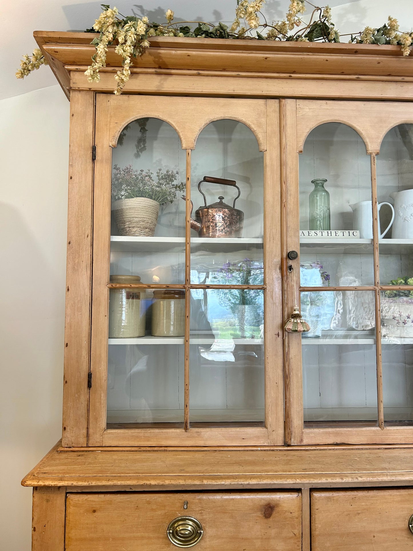 Large Victorian Glazed Dresser