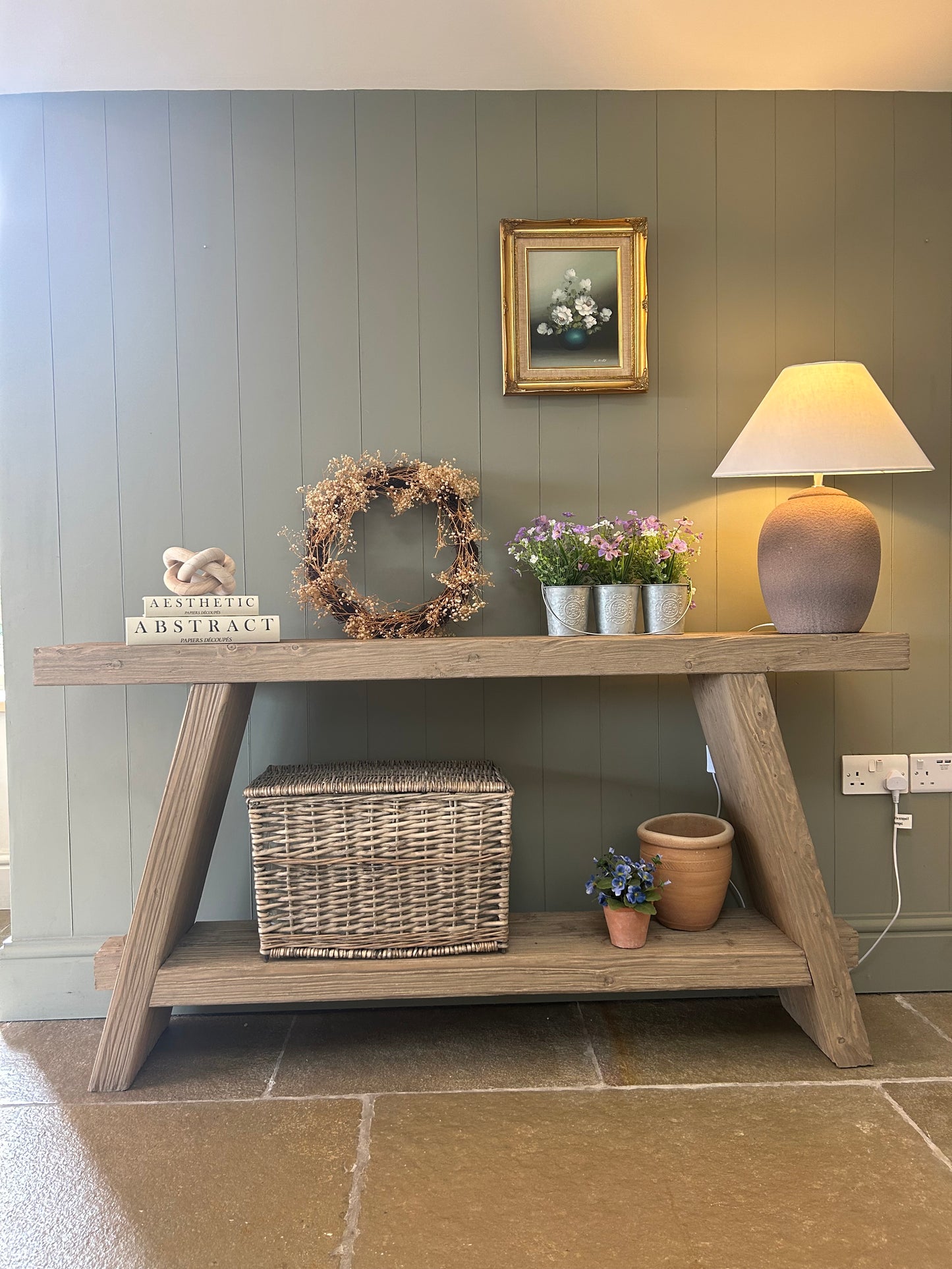 Reclaimed Timber Console Table.