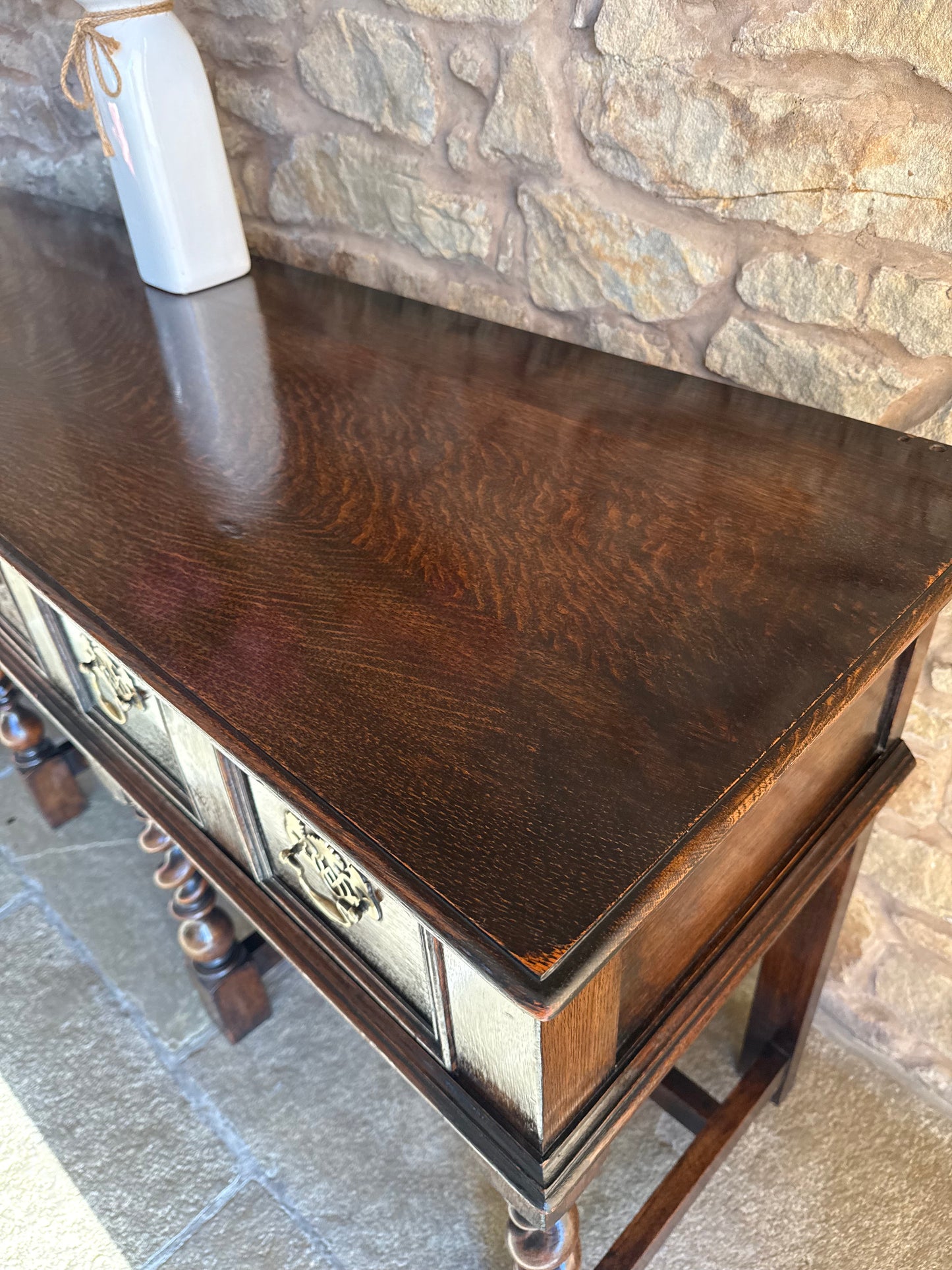 Antique Oak Console Table