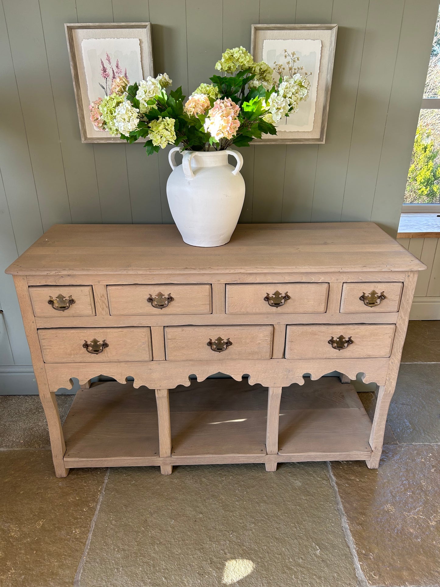 Rustic Weathered Oak Sideboard/Console Table