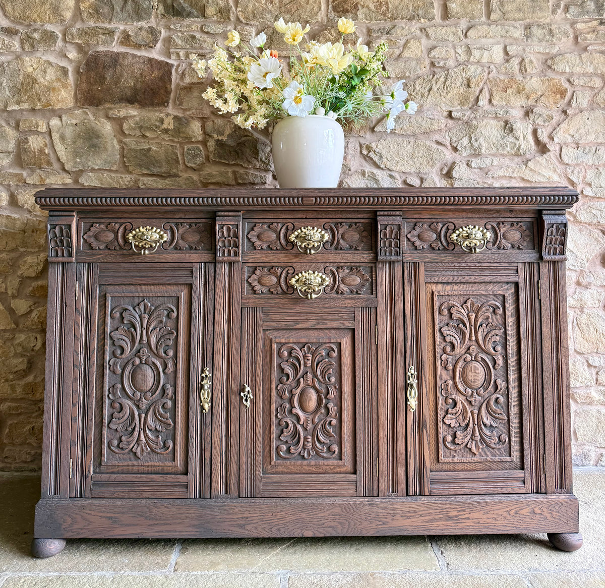 Large Classic Oak Sideboard