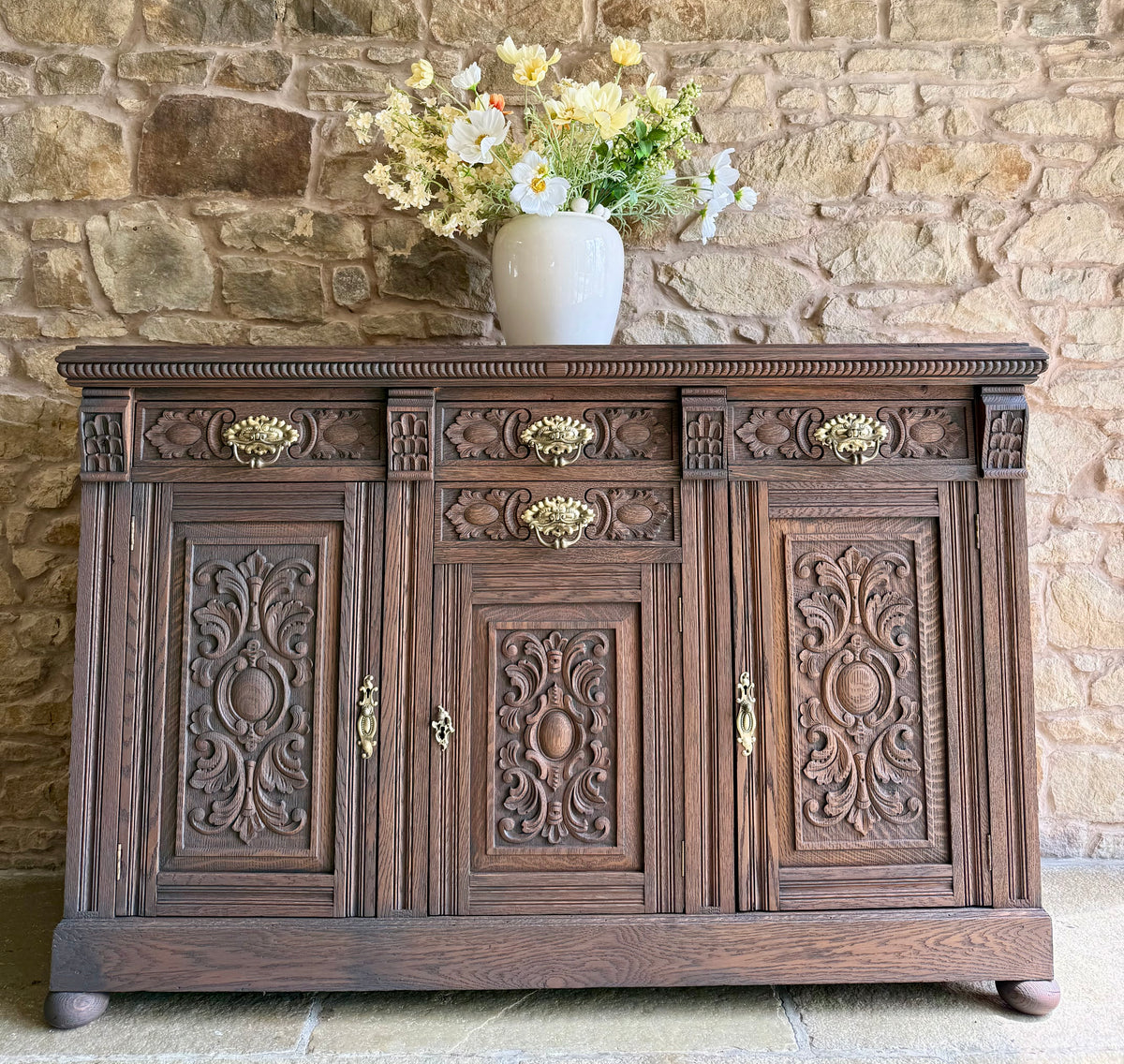 Large Classic Oak Sideboard