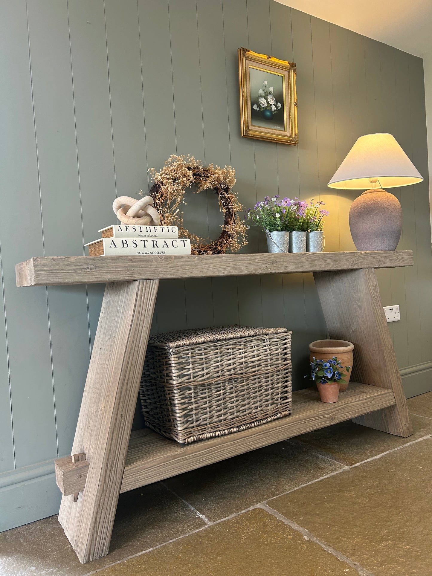 Reclaimed Timber Console Table.