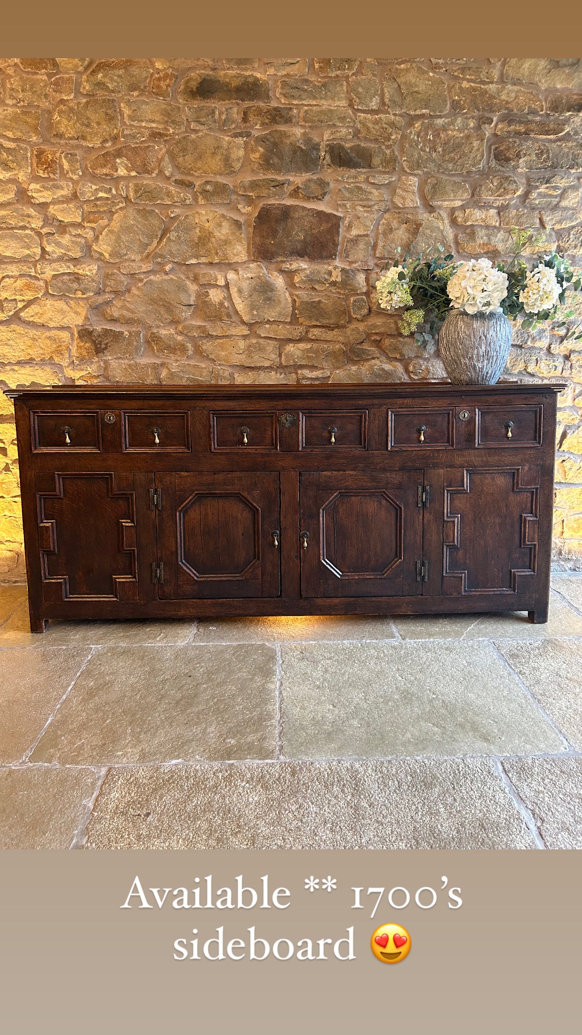 Antique 1700’s Georgian Sideboard.