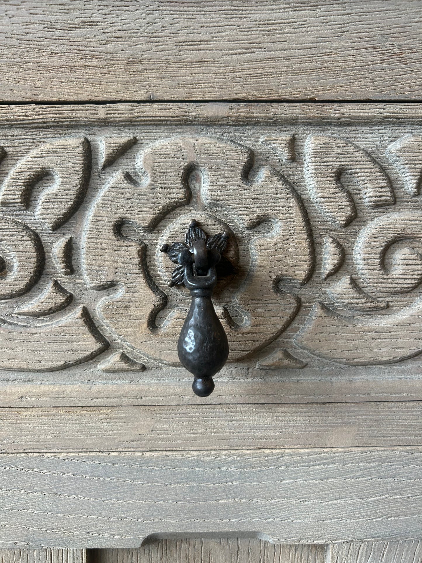 Vintage Weathered Oak Sideboard