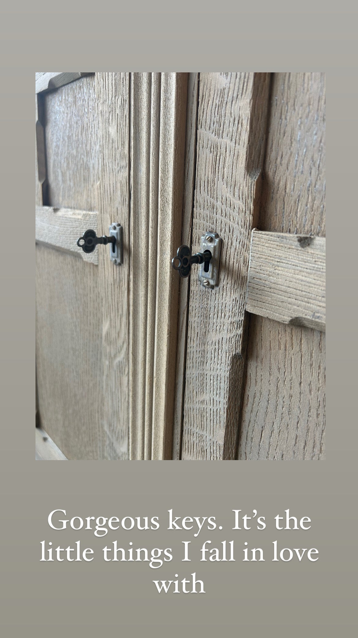 Vintage Weathered Oak Sideboard