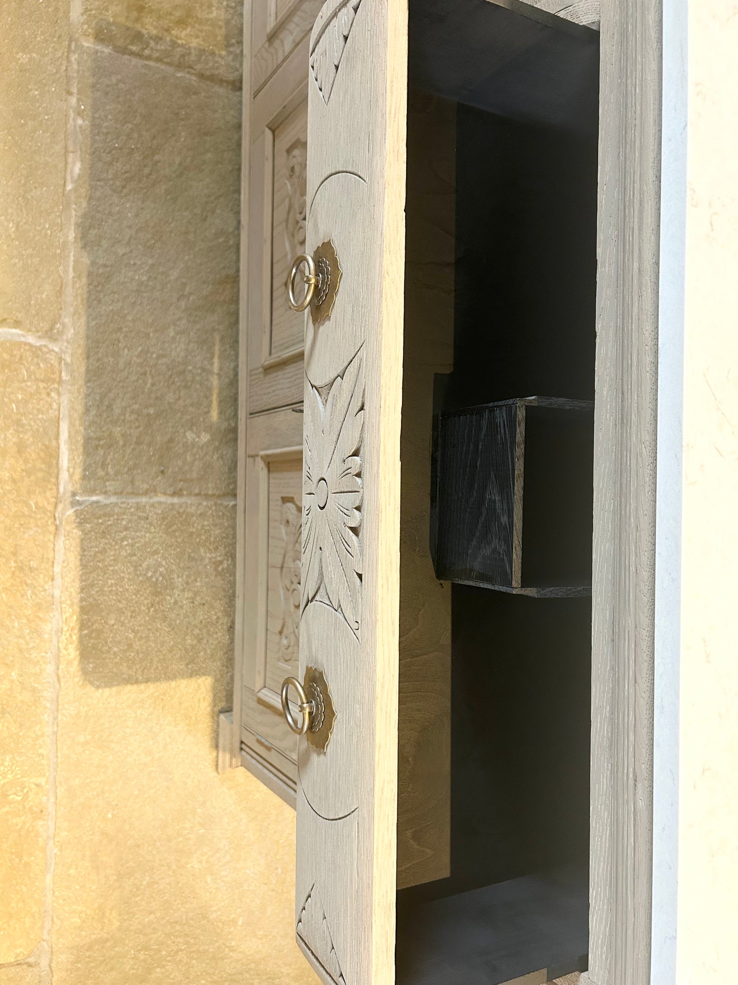 Large Double Vanity Sink Unit with Marble Top