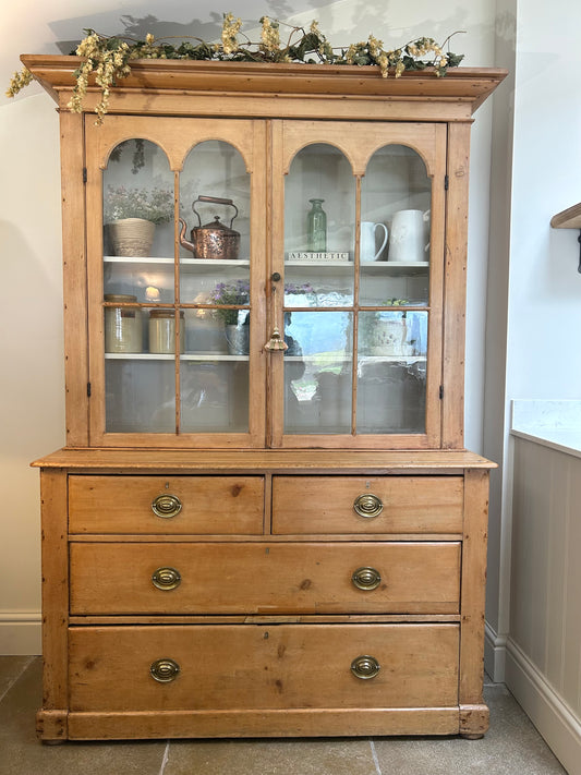 Large Victorian Glazed Dresser