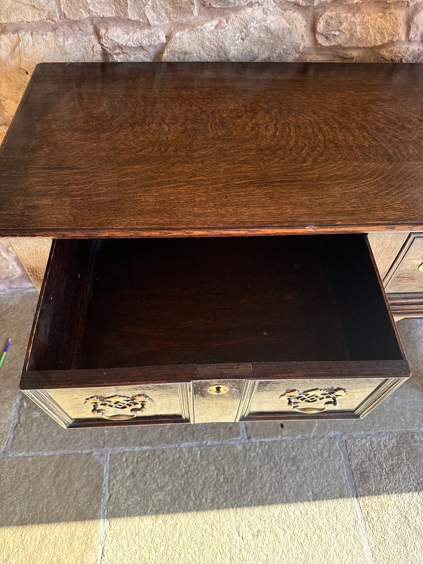 Antique Oak Console Table