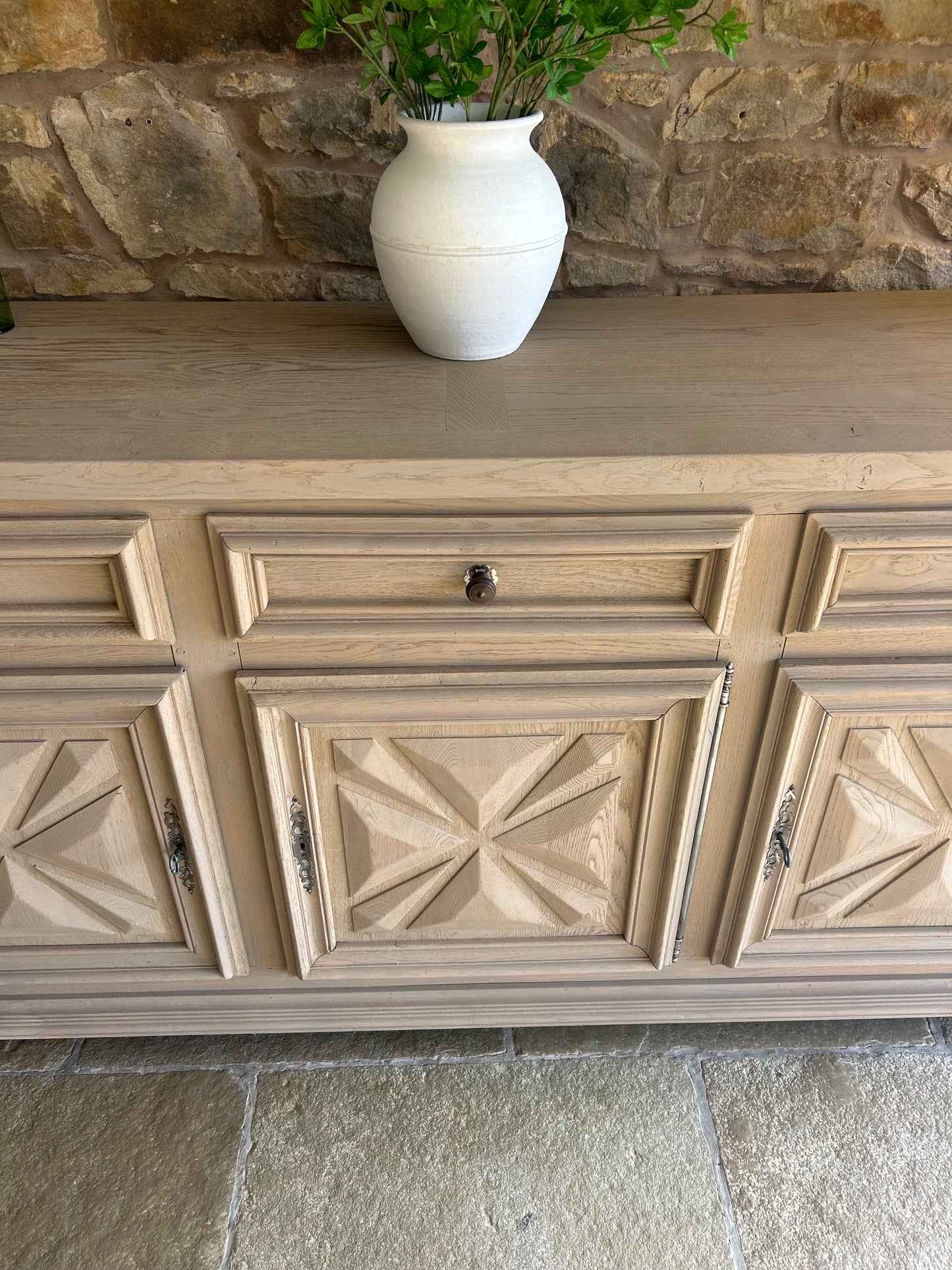 Extra Large (211cm Wide) Solid Oak Sideboard