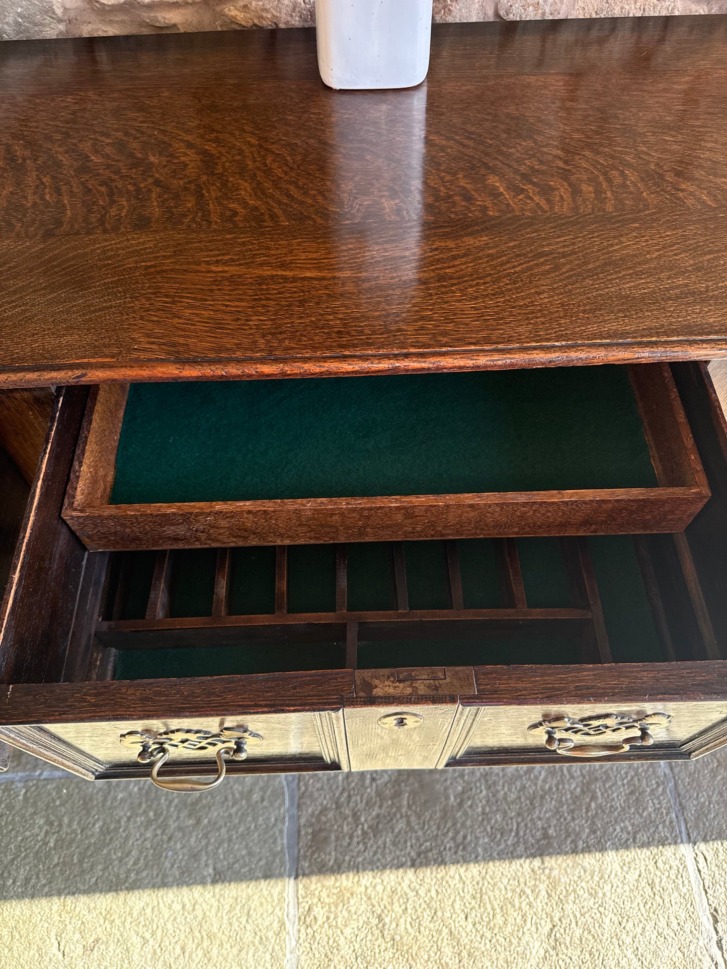 Antique Oak Console Table