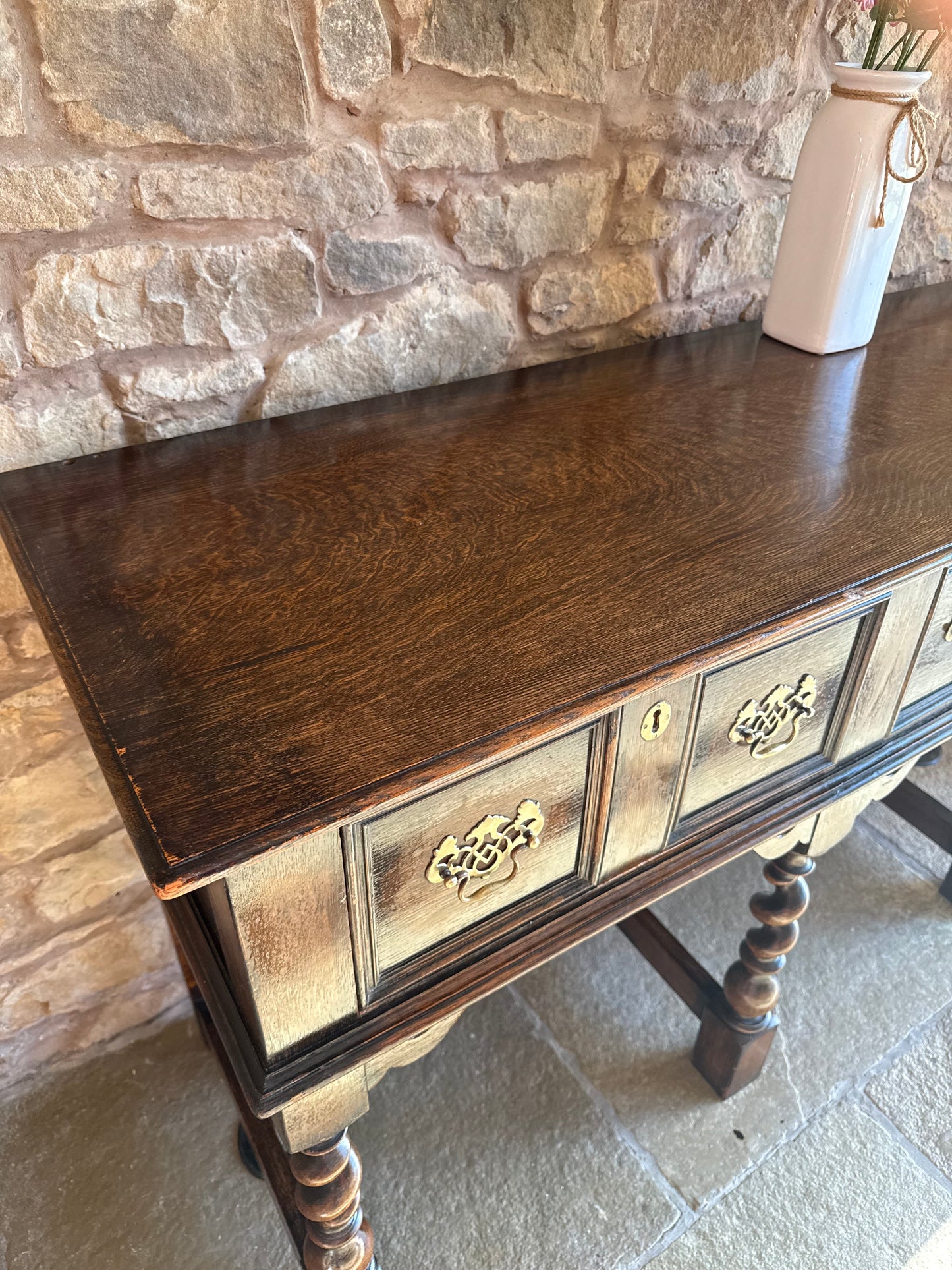 Antique Oak Console Table