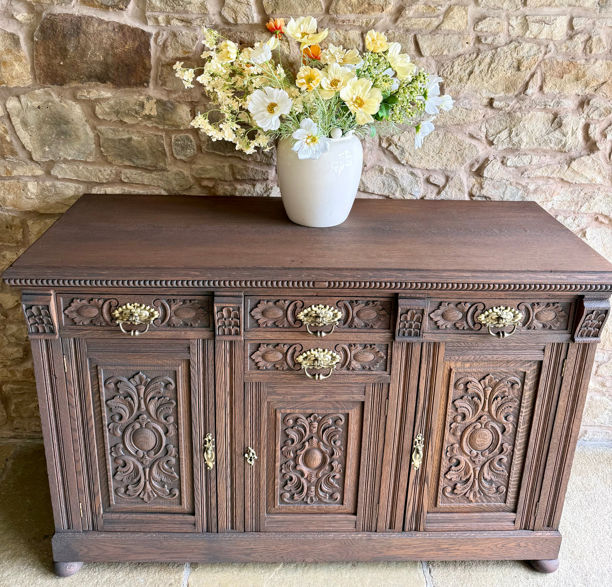 Large Classic Oak Sideboard