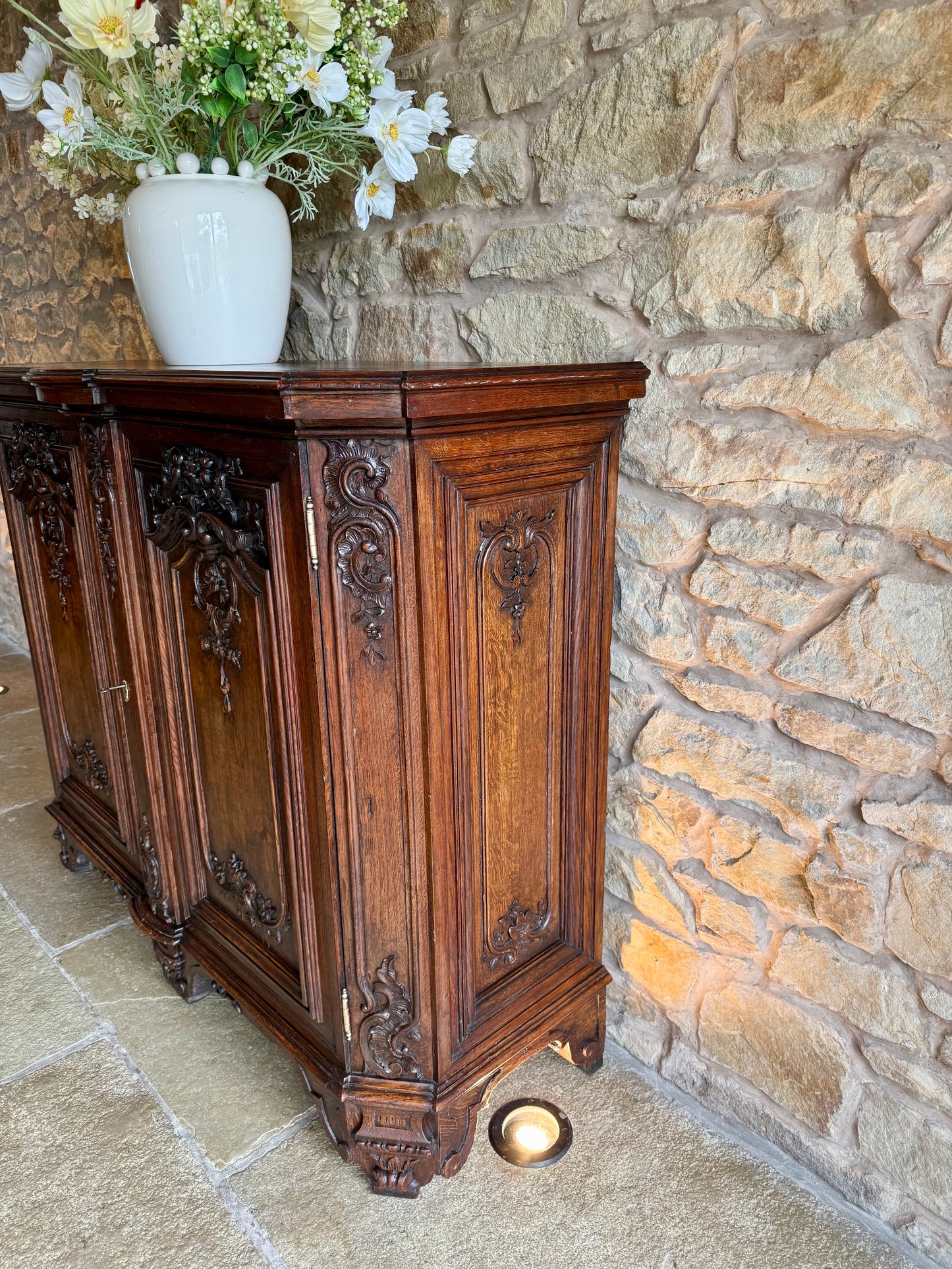 Antique Oak Sideboard with Beautiful Carvings
