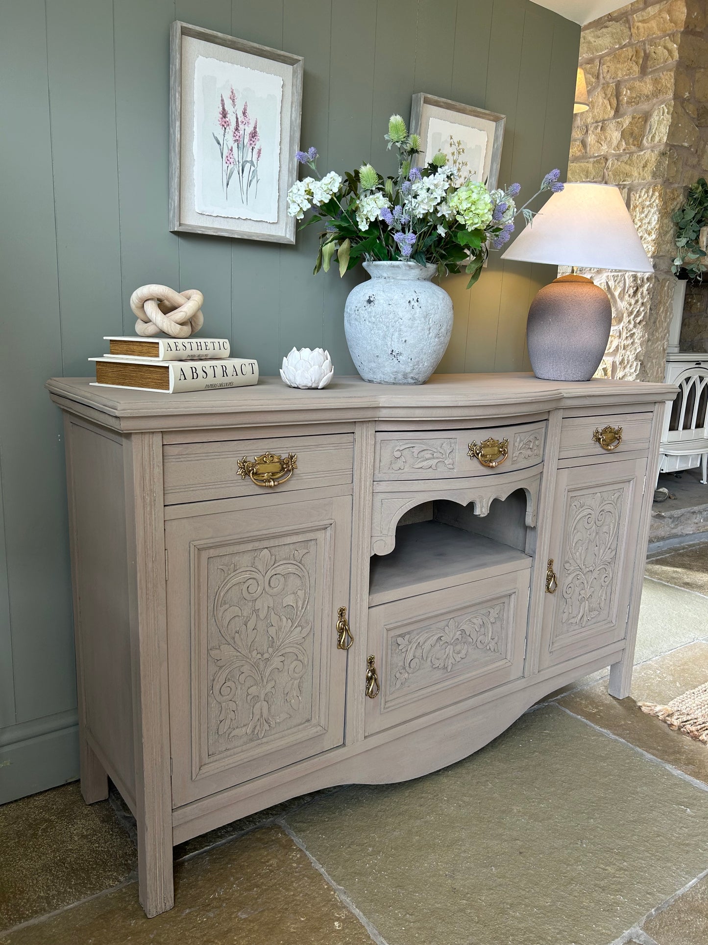 Antique Walnut Sideboard