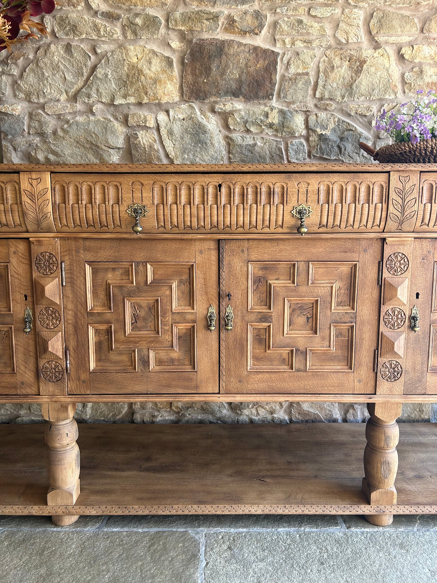 Extra Large Solid Walnut Console / Sideboard