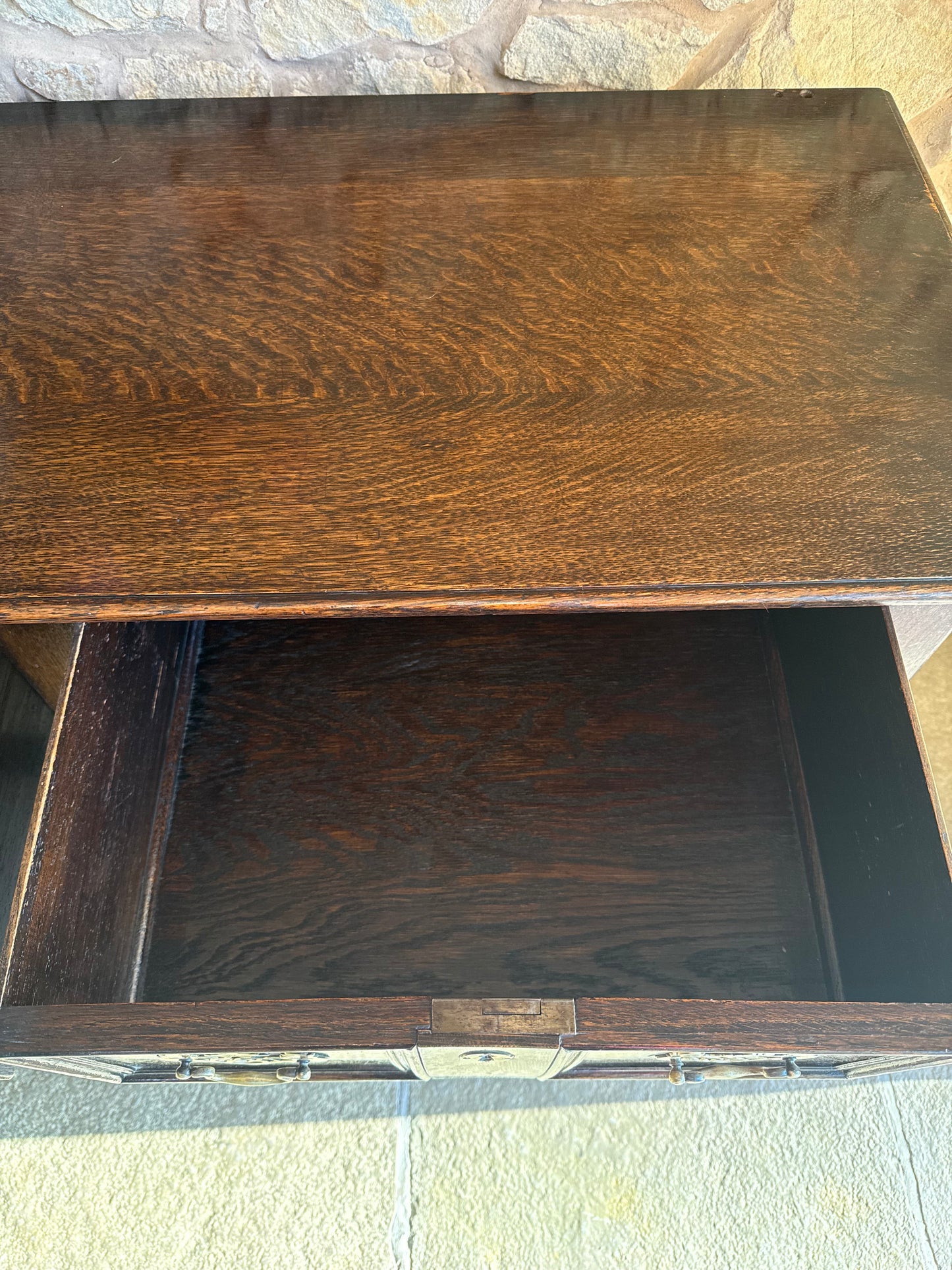Antique Oak Console Table