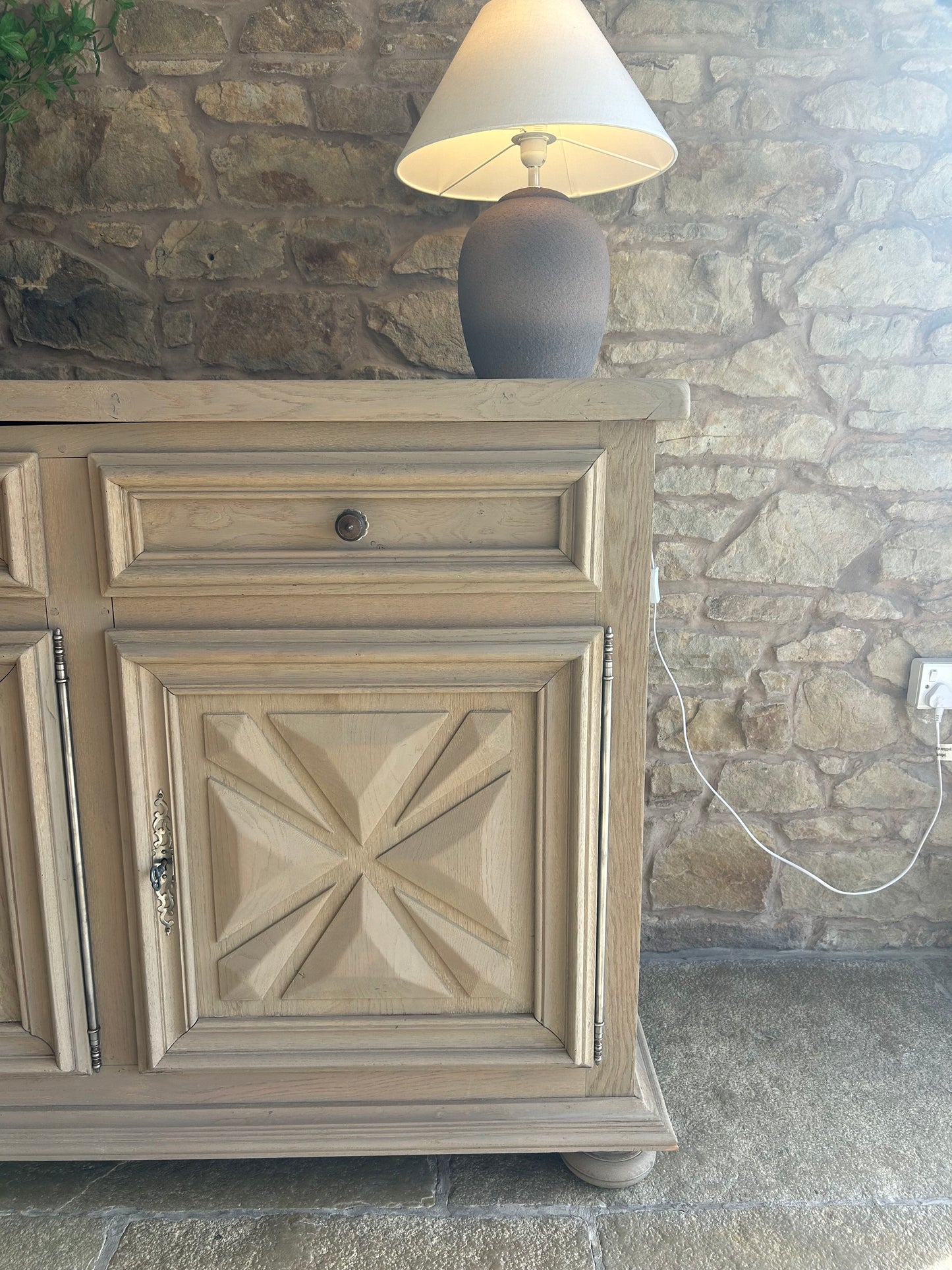 Extra Large (211cm Wide) Solid Oak Sideboard