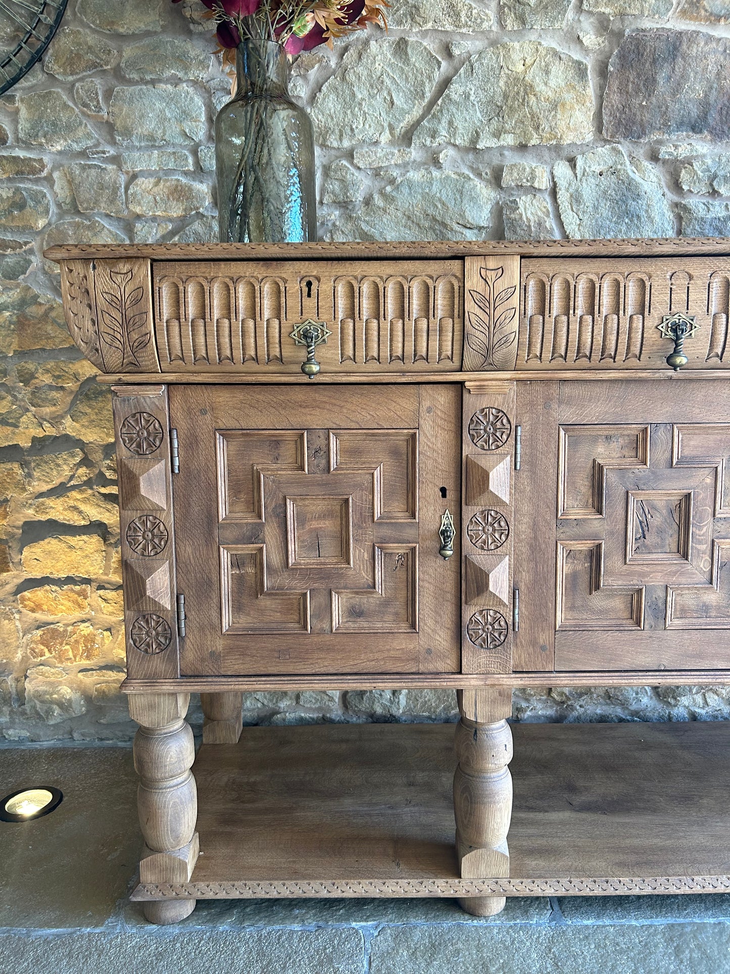 Extra Large Solid Walnut Console / Sideboard