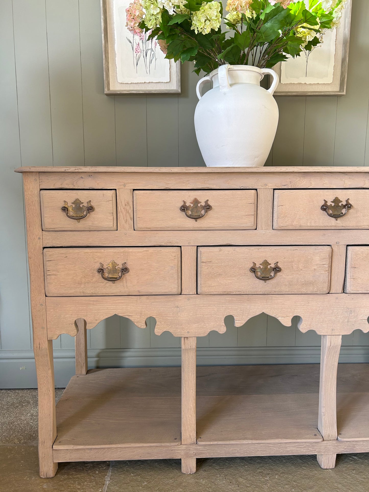 Rustic Weathered Oak Sideboard/Console Table