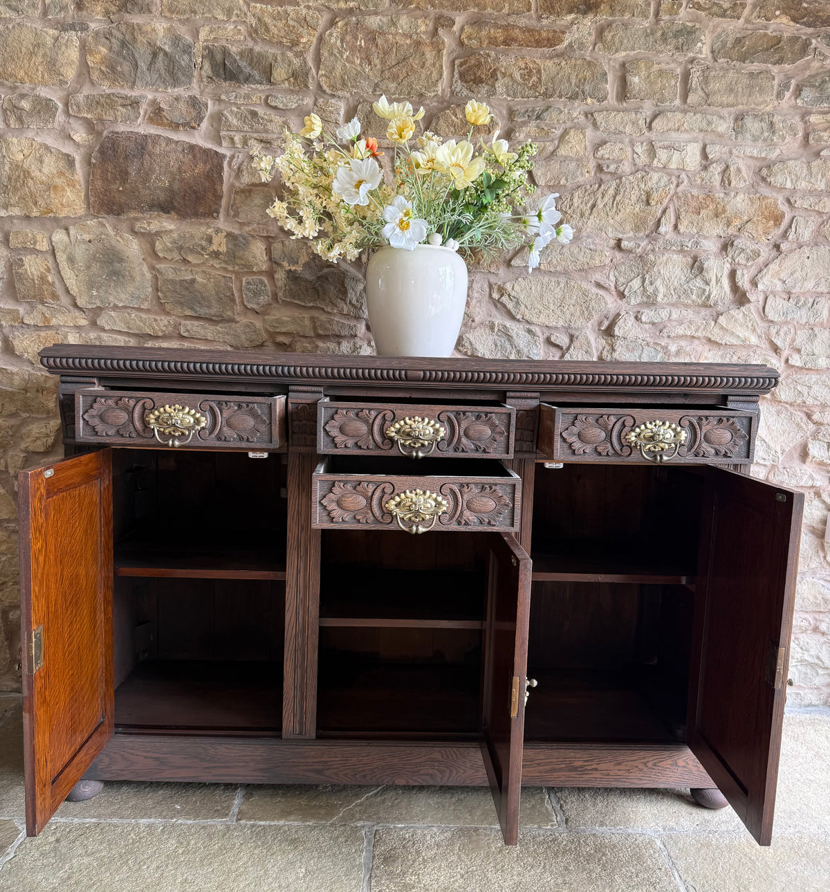 Large Classic Oak Sideboard