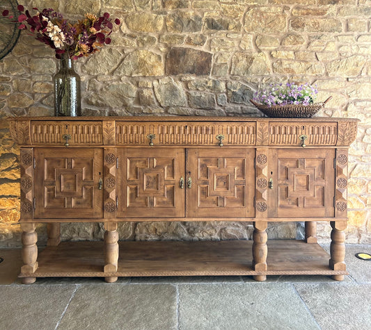 Extra Large Solid Walnut Console / Sideboard