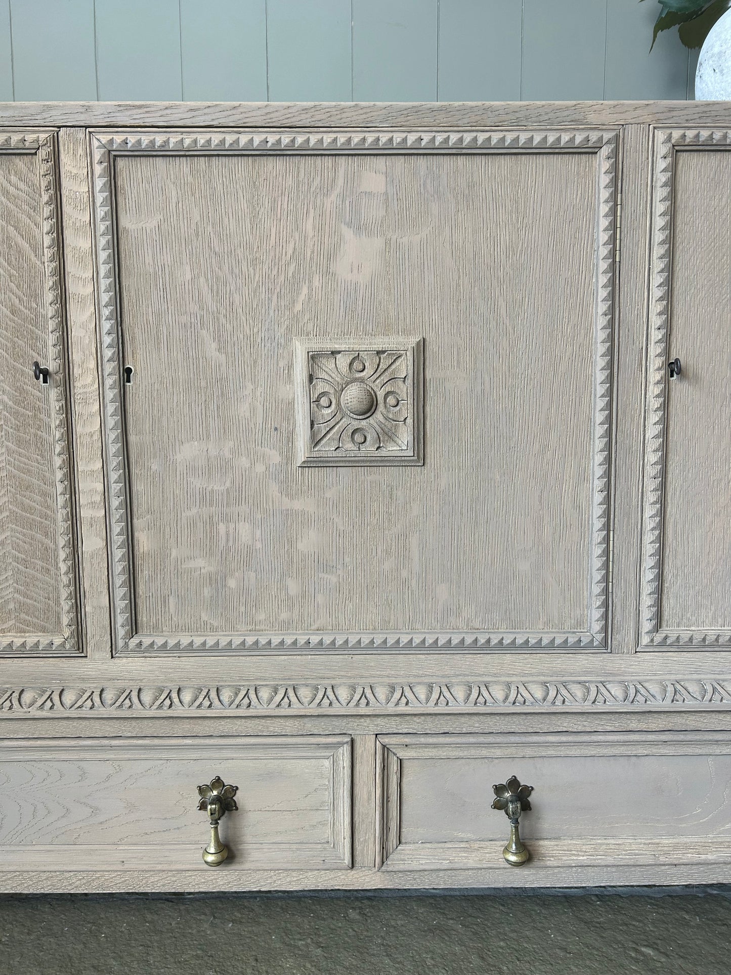 Vintage Solid Oak Sideboard