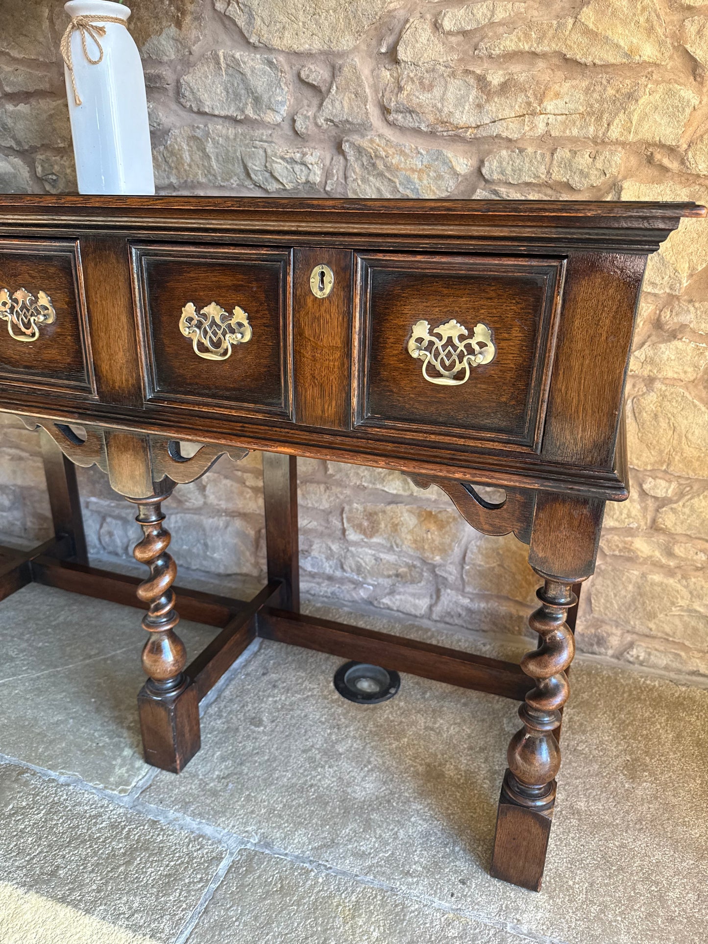 Antique Oak Console Table