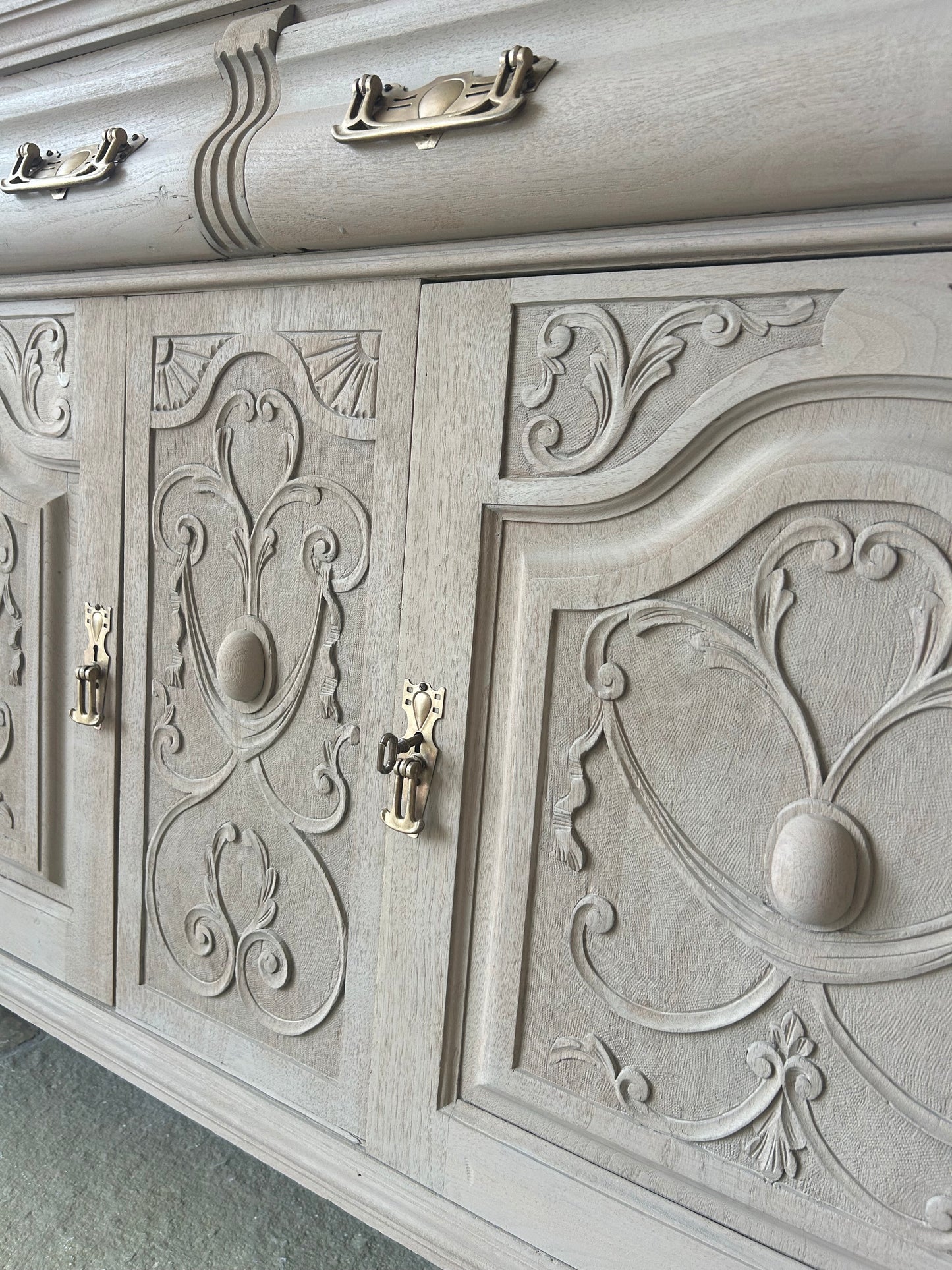 Antique Sideboard with carved detailing