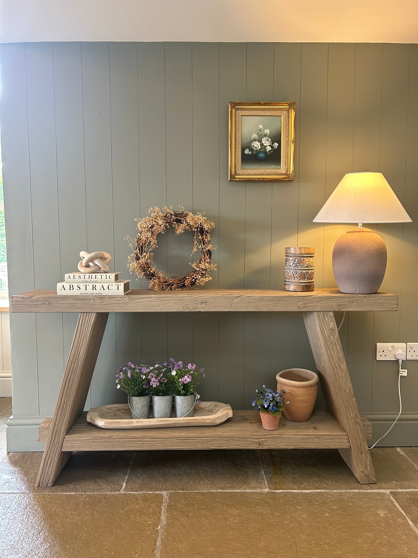 Reclaimed Timber Console Table.