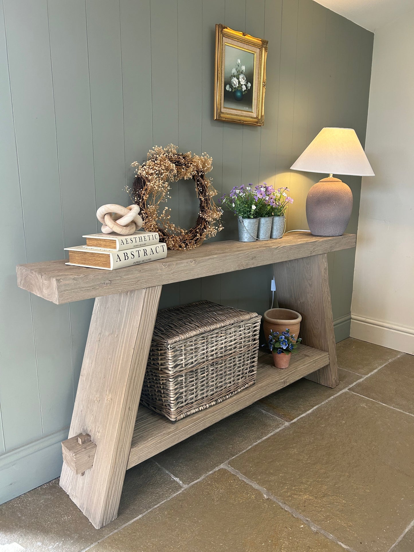 Reclaimed Timber Console Table.