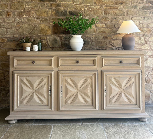 Extra Large (211cm Wide) Solid Oak Sideboard