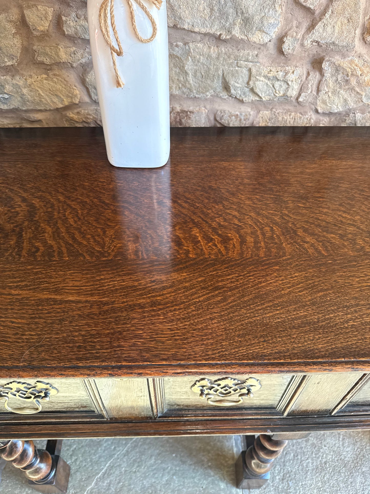 Antique Oak Console Table