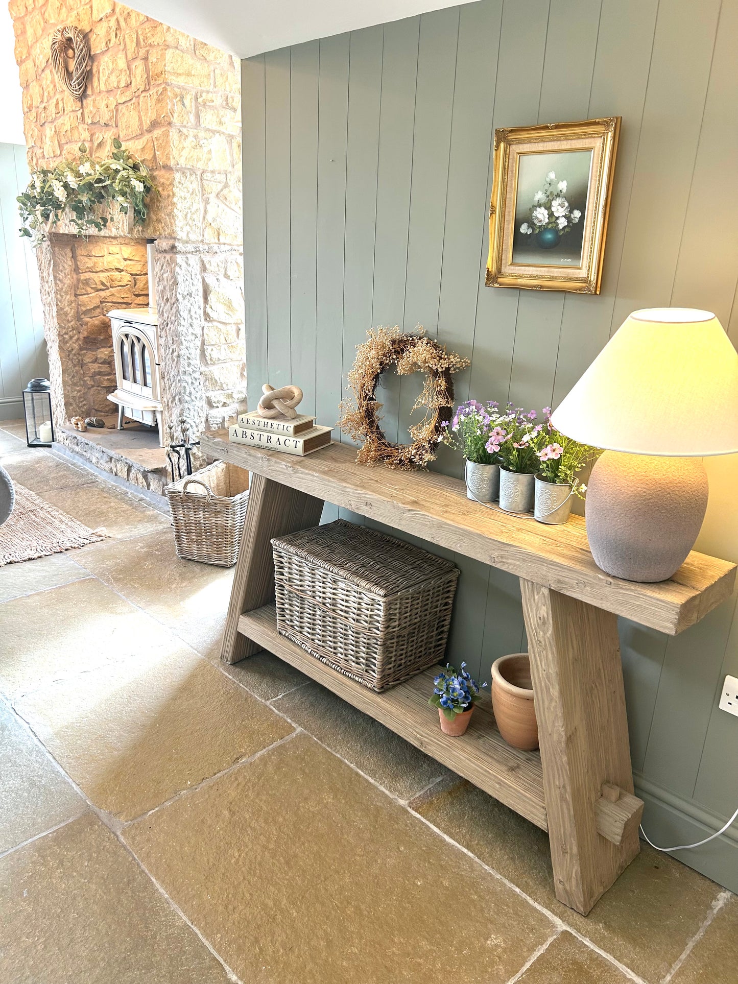 Reclaimed Timber Console Table.