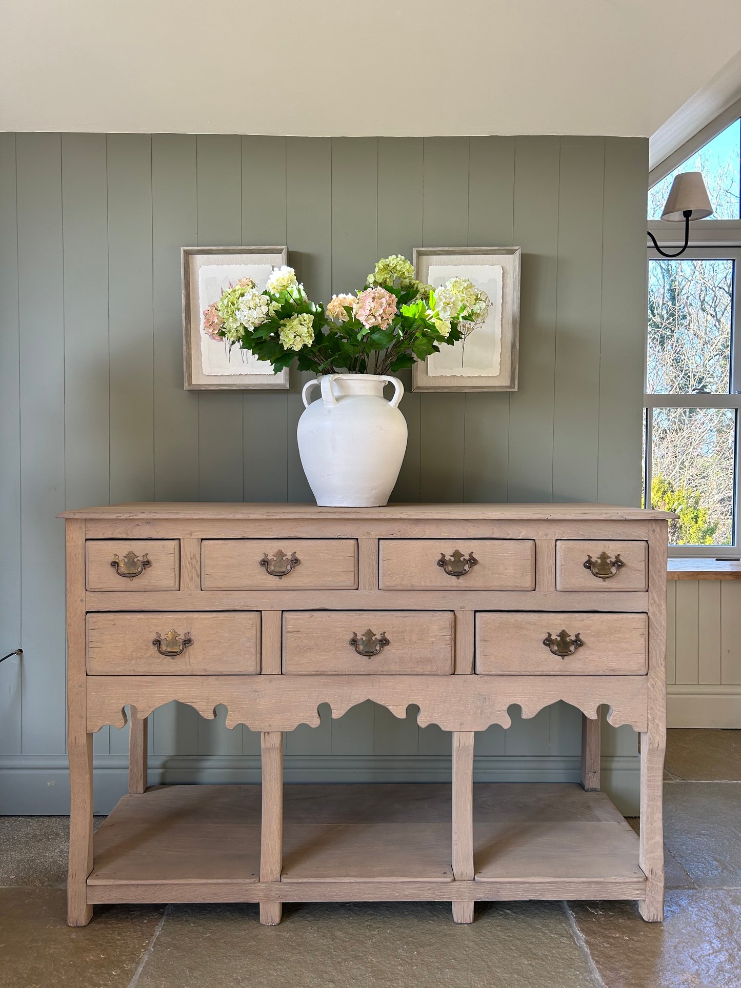 Rustic Weathered Oak Sideboard/Console Table