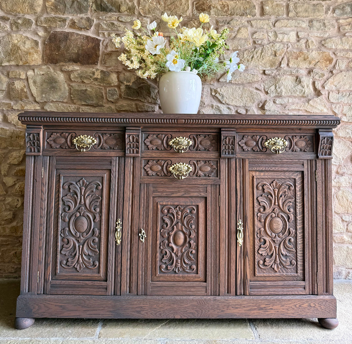 Large Classic Oak Sideboard