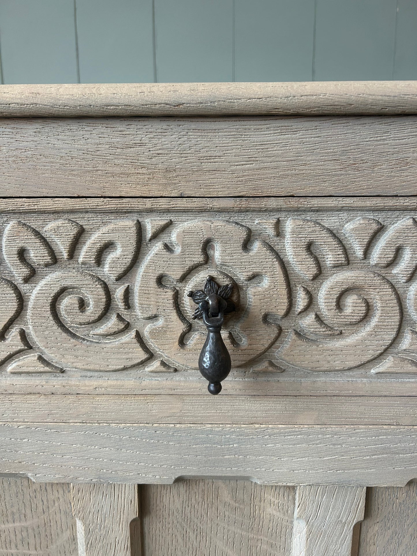 Vintage Weathered Oak Sideboard